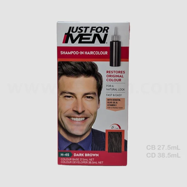 Just For Men Shampoo-In Hair Colour Dark Brown H-45